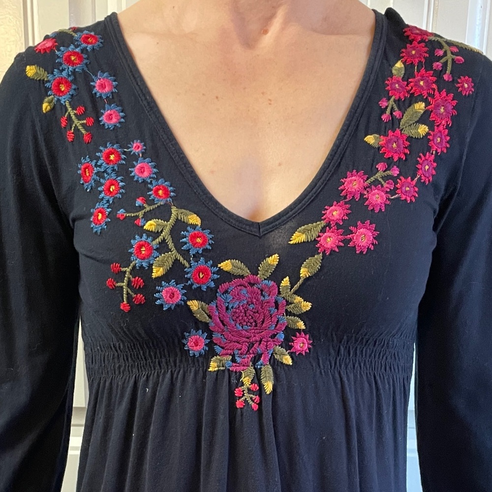 Johnny Was Embroidered Dress, Sz. Small